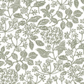 Rowen Botanical Olive Jardin Wallpaper by York Wallcoverings