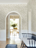 Rowen Botanical Taupe Jardin Wallpaper by York Wallcoverings