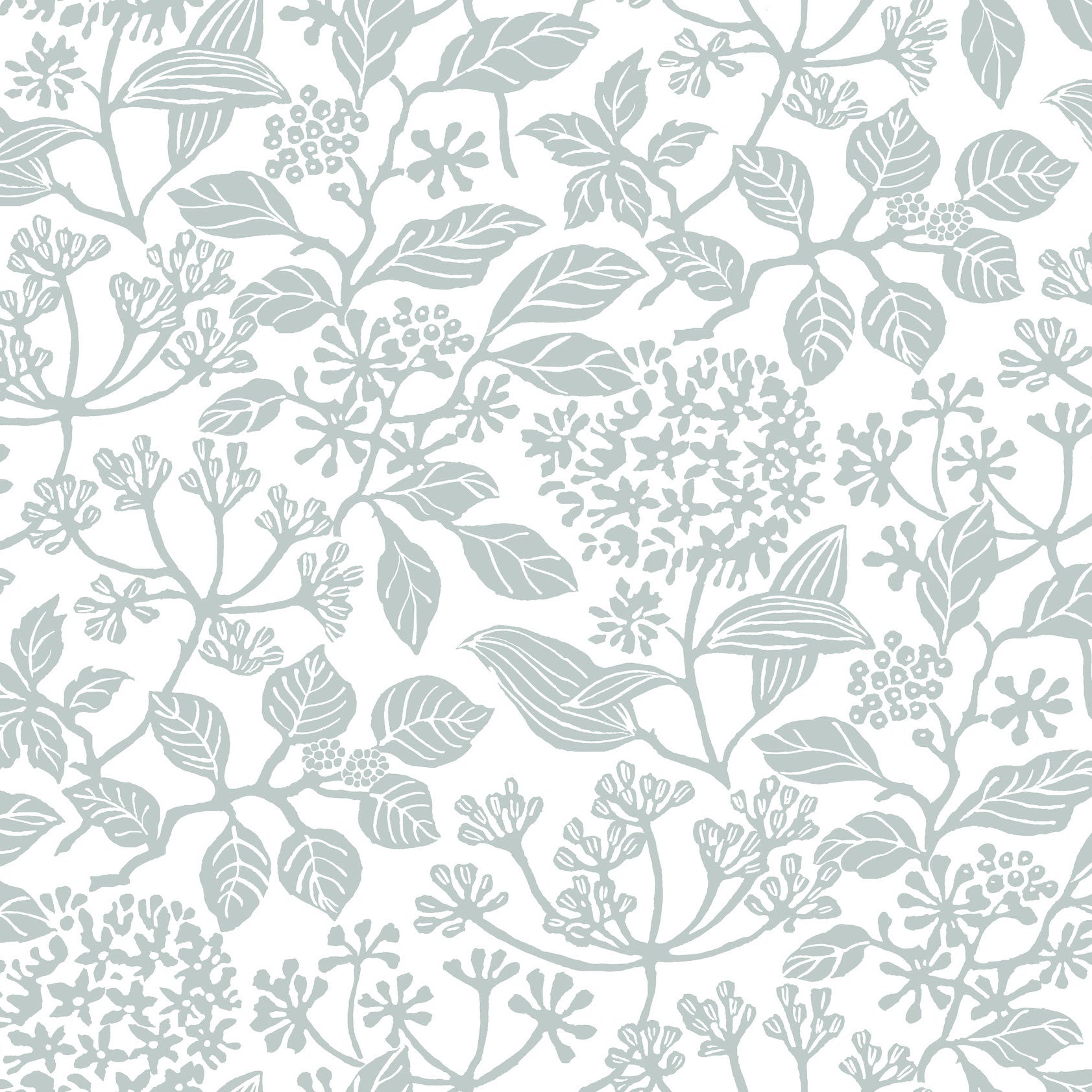 Rowen Botanical Light Blue Jardin Wallpaper by York Wallcoverings