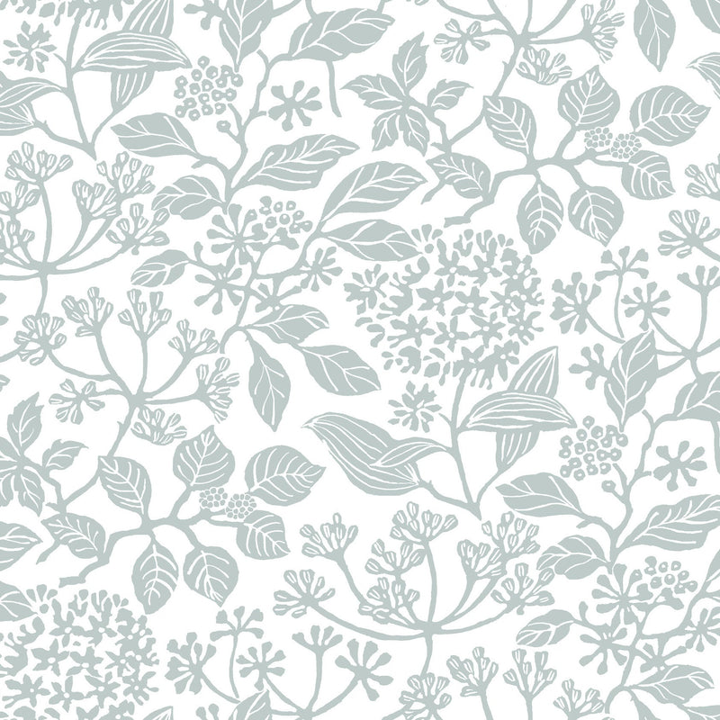 Rowen Botanical Light Blue Jardin Wallpaper by York Wallcoverings