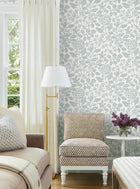Rowen Botanical Light Blue Jardin Wallpaper by York Wallcoverings