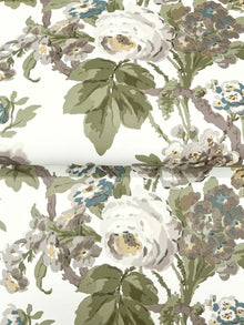 Beatrix Vintage Floral Neutral Jardin Wallpaper by York Wallcoverings