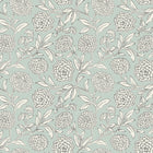 Chatsworth Garden Floral Trail Sky Blue Jardin Wallpaper by York Wallcoverings