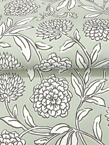 Chatsworth Garden Floral Trail Light Green Jardin Wallpaper by York Wallcoverings
