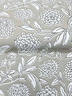 Chatsworth Garden Floral Trail Taupe Jardin Wallpaper by York Wallcoverings