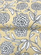 Chatsworth Garden Floral Trail Butter Jardin Wallpaper by York Wallcoverings