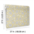 Chatsworth Garden Floral Trail Butter Jardin Wallpaper by York Wallcoverings