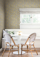 Chatsworth Garden Floral Trail Butter Jardin Wallpaper by York Wallcoverings