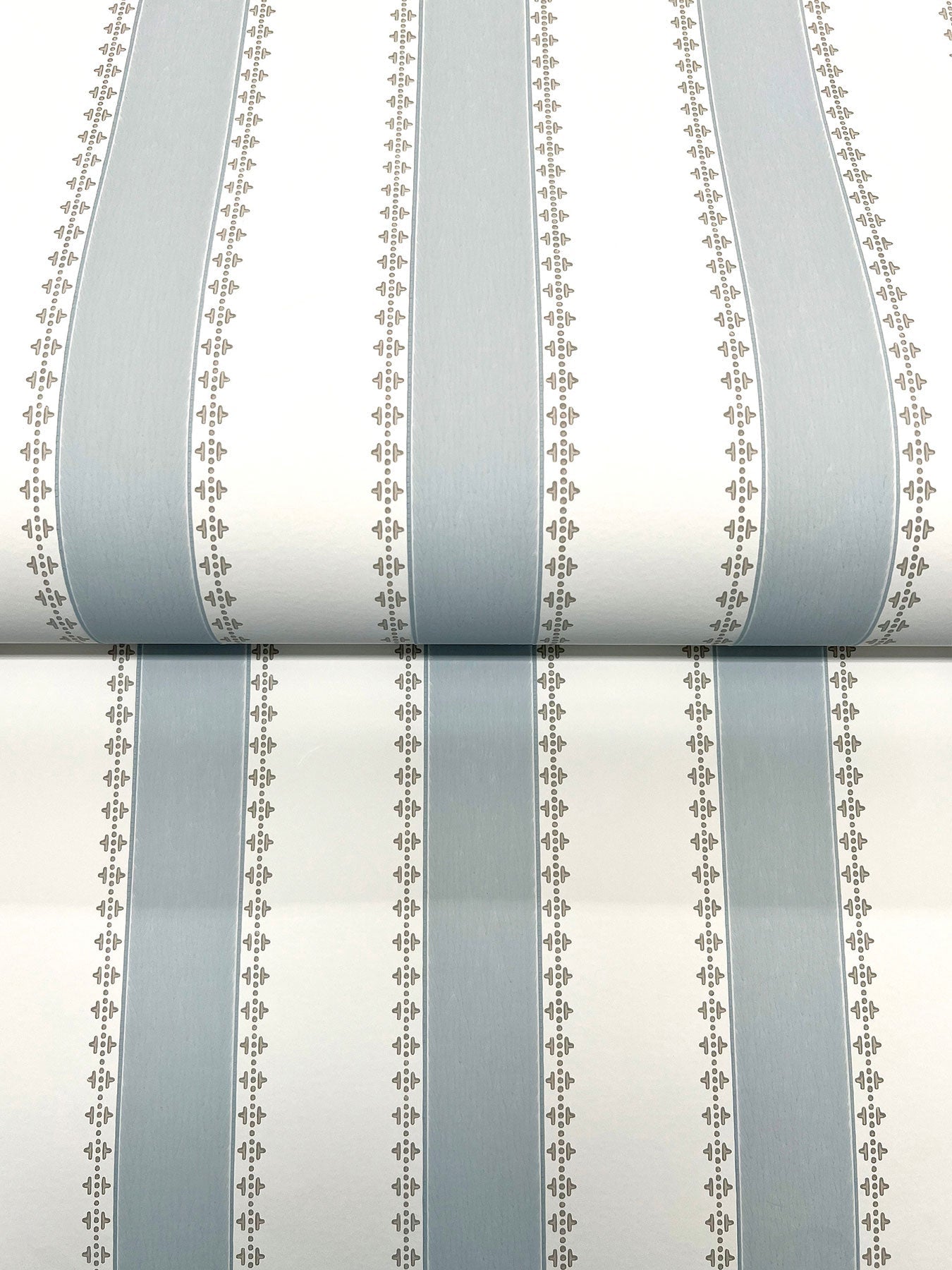 Tilford Awning Stripe Light Blue Jardin Wallpaper by York Wallcoverings