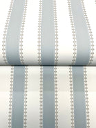 Tilford Awning Stripe Light Blue Jardin Wallpaper by York Wallcoverings