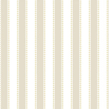 Tilford Awning Stripe Beige Jardin Wallpaper by York Wallcoverings