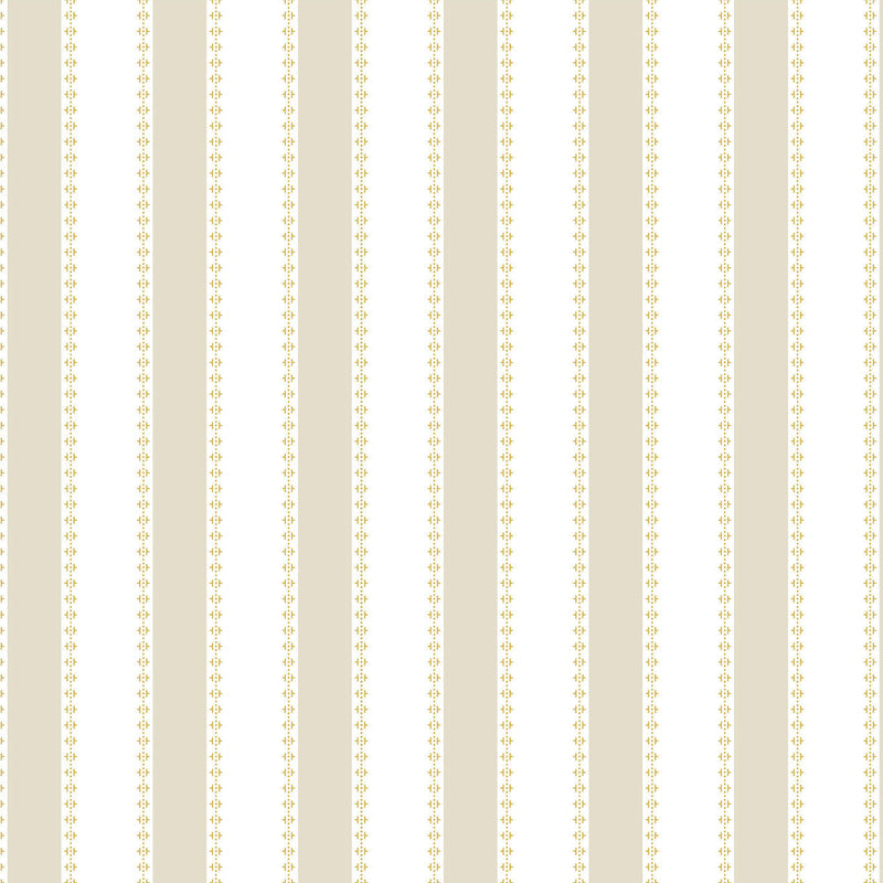 Tilford Awning Stripe Beige Jardin Wallpaper by York Wallcoverings