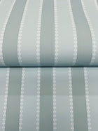 Tilford Awning Stripe Blue Jardin Wallpaper by York Wallcoverings