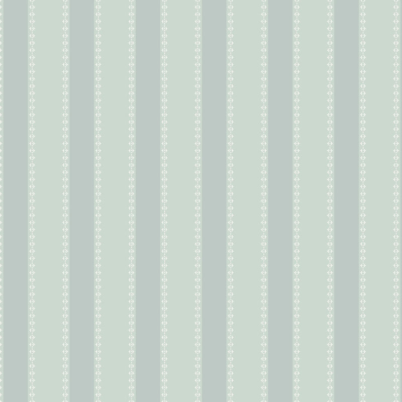 Tilford Awning Stripe Blue Jardin Wallpaper by York Wallcoverings