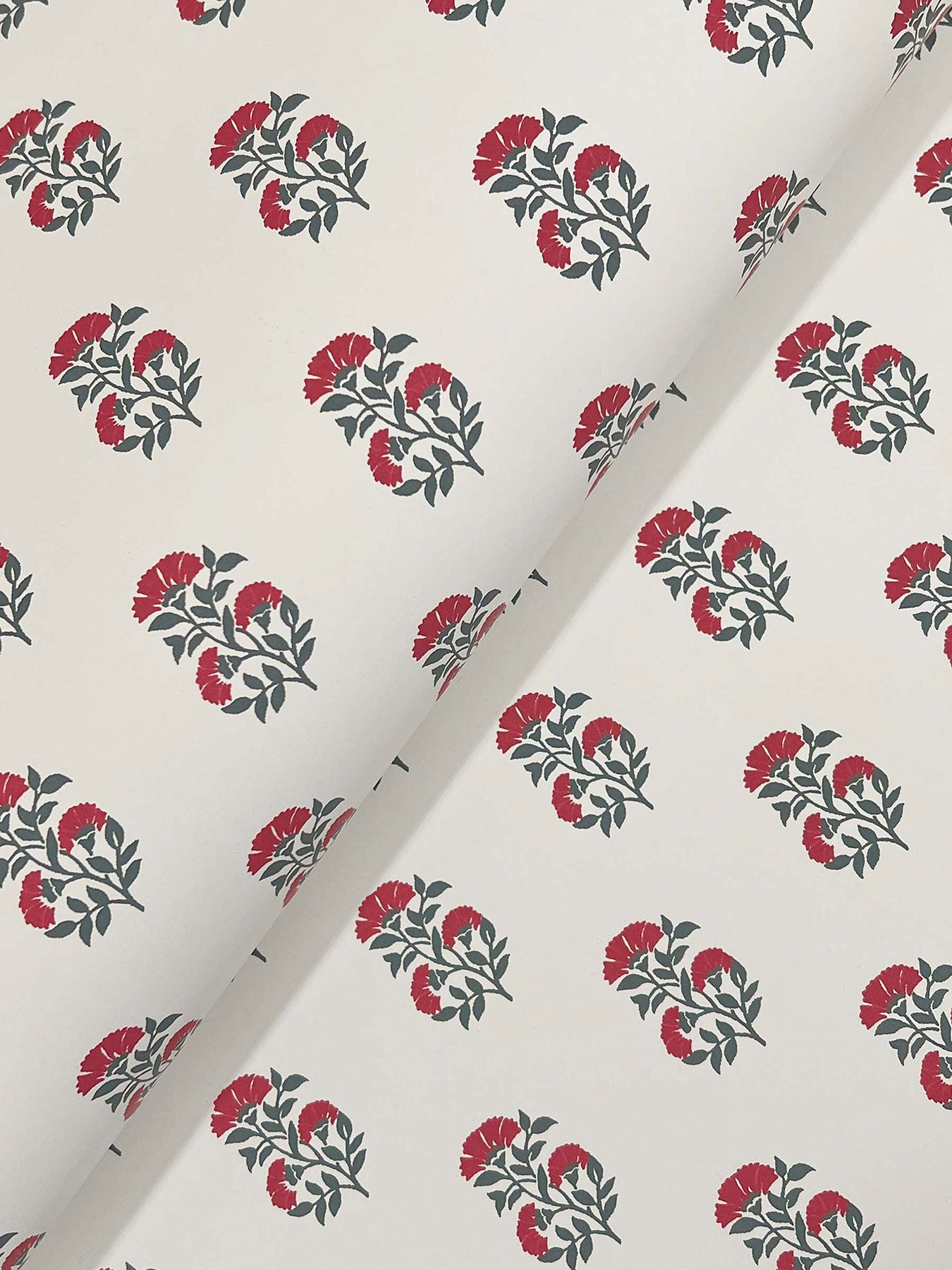 Sylvie Floral Ruby Jardin Wallpaper by York Wallcoverings