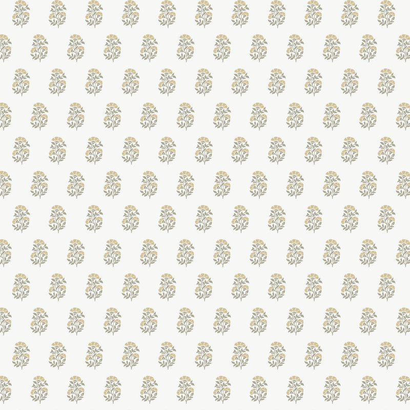 Sylvie Floral Neutral Jardin Wallpaper by York Wallcoverings