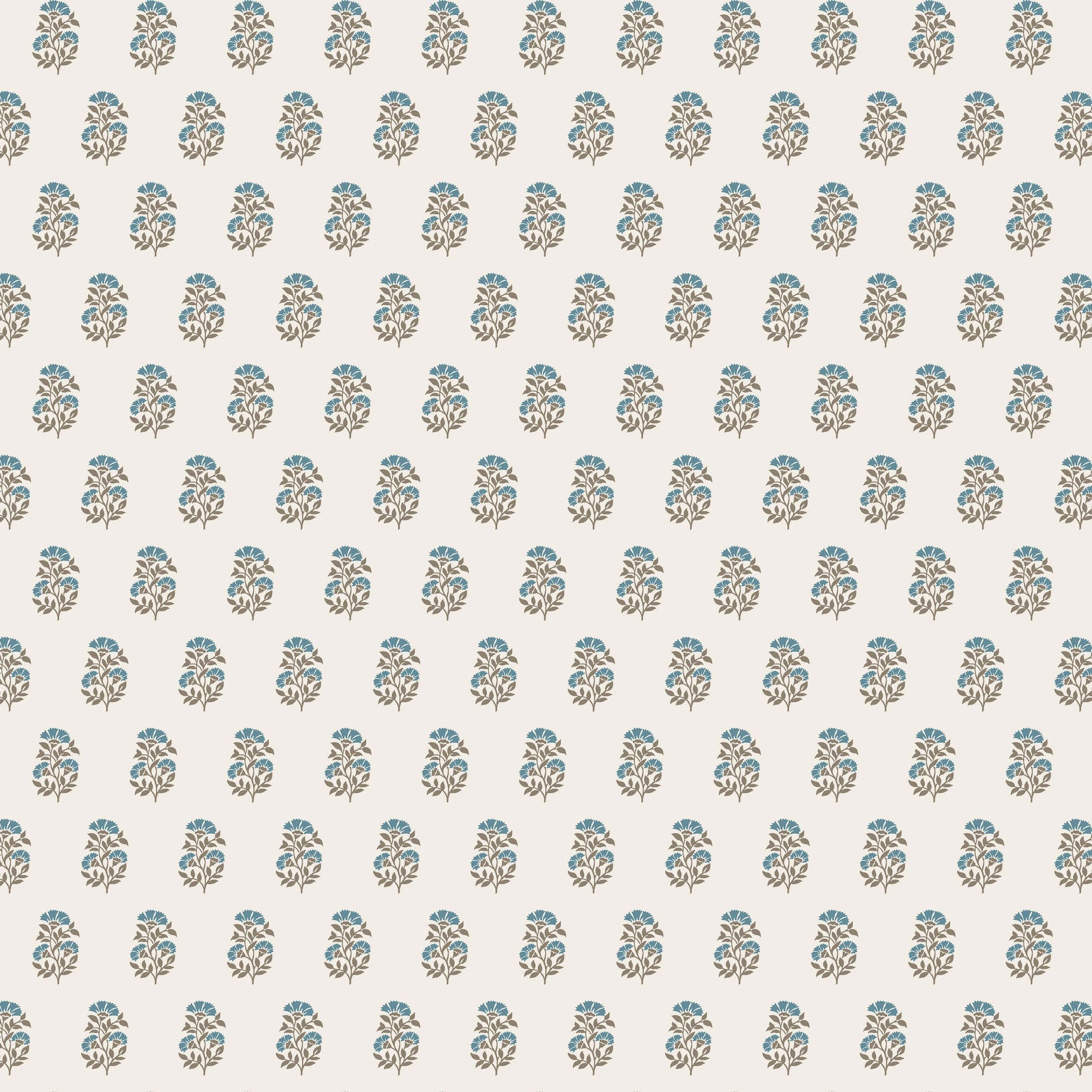 Sylvie Floral Teal Jardin Wallpaper by York Wallcoverings