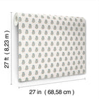 Sylvie Floral Teal Jardin Wallpaper by York Wallcoverings