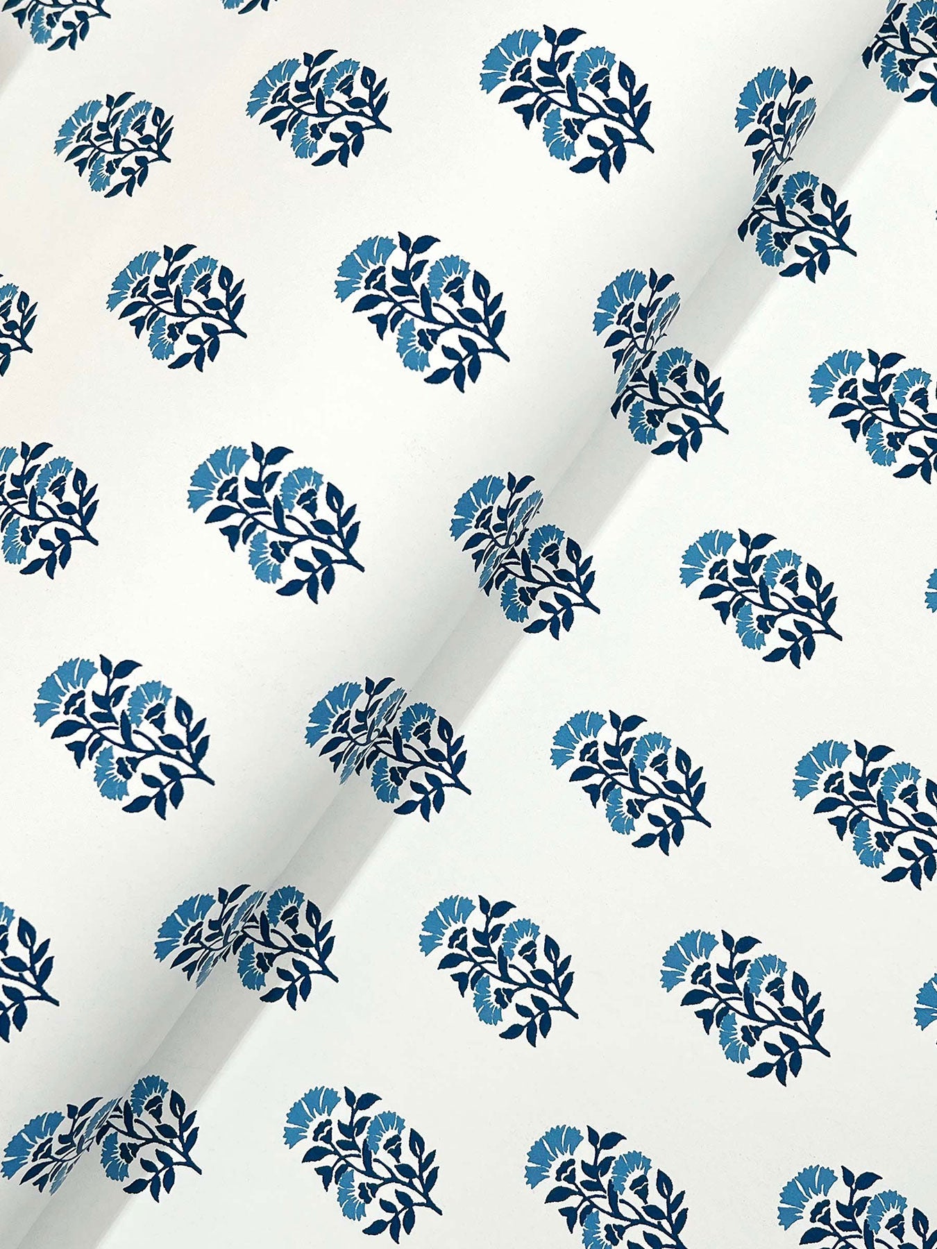 Sylvie Floral Blue Jardin Wallpaper by York Wallcoverings
