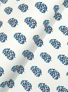 Sylvie Floral Blue Jardin Wallpaper by York Wallcoverings