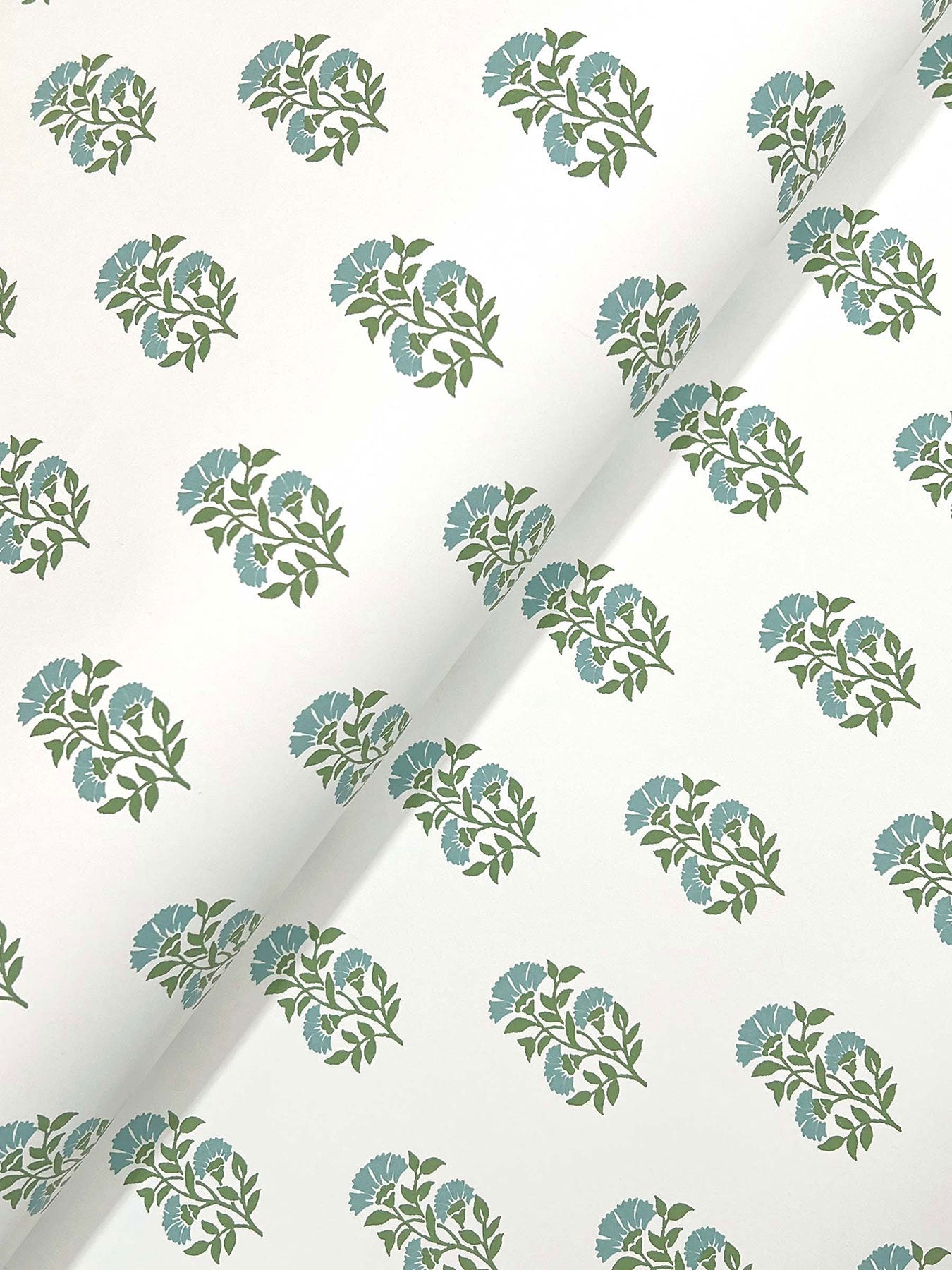 Sylvie Floral Green Jardin Wallpaper by York Wallcoverings