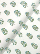 Sylvie Floral Green Jardin Wallpaper by York Wallcoverings
