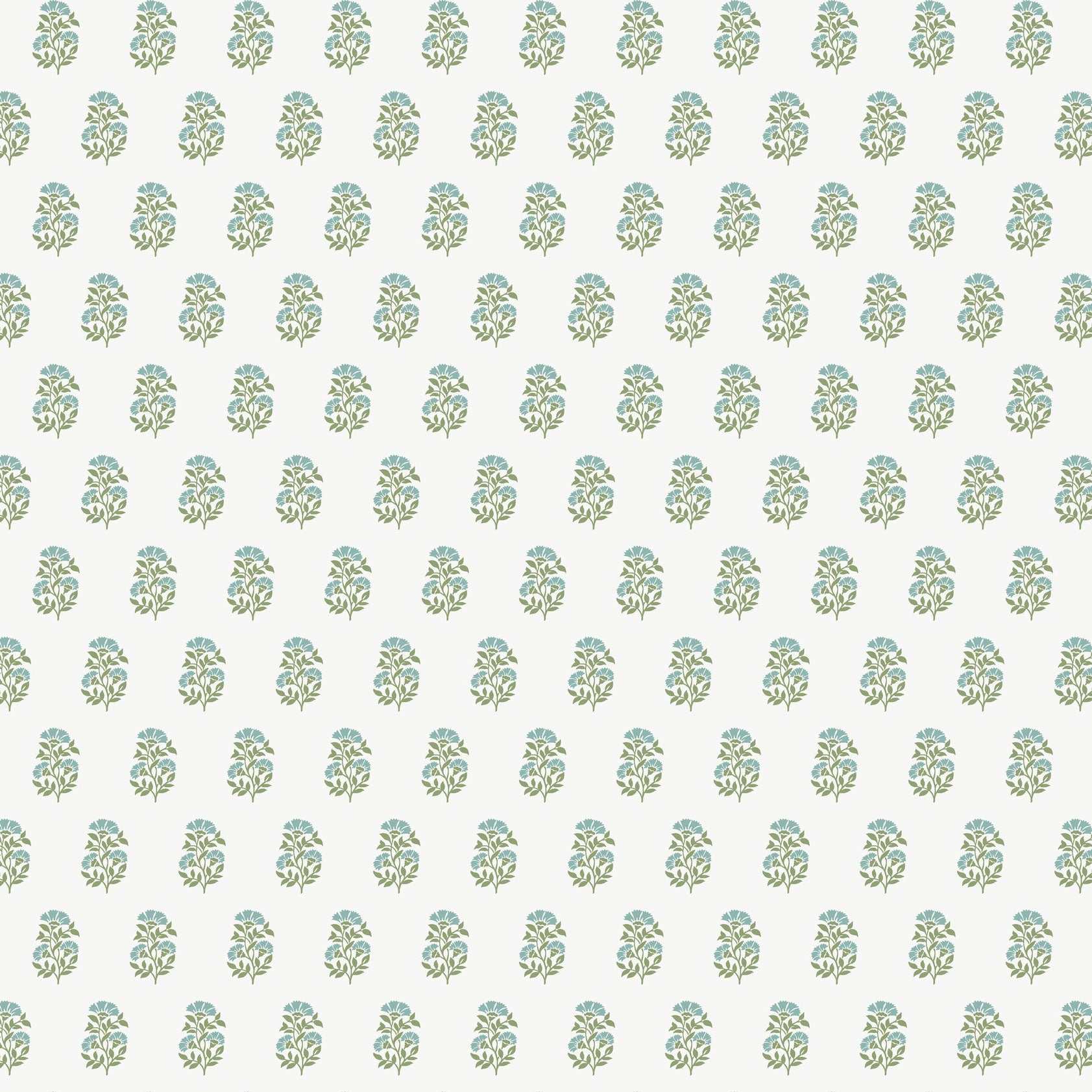 Sylvie Floral Green Jardin Wallpaper by York Wallcoverings