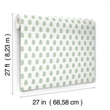 Sylvie Floral Green Jardin Wallpaper by York Wallcoverings