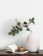 Brioni Floral Stamp Light Blue Jardin Wallpaper by York Wallcoverings