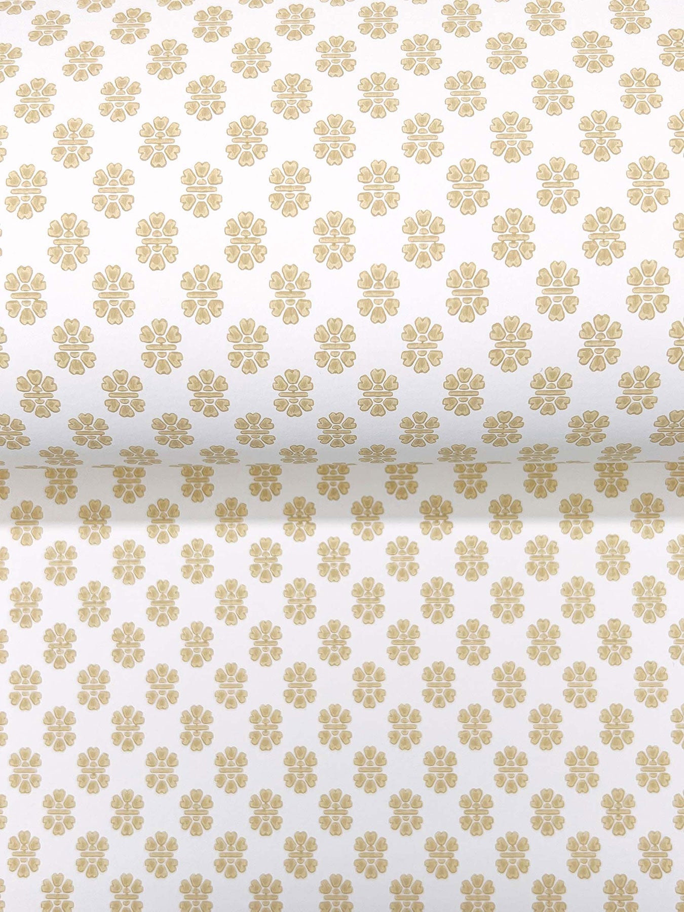 Brioni Floral Stamp Butter Jardin Wallpaper by York Wallcoverings