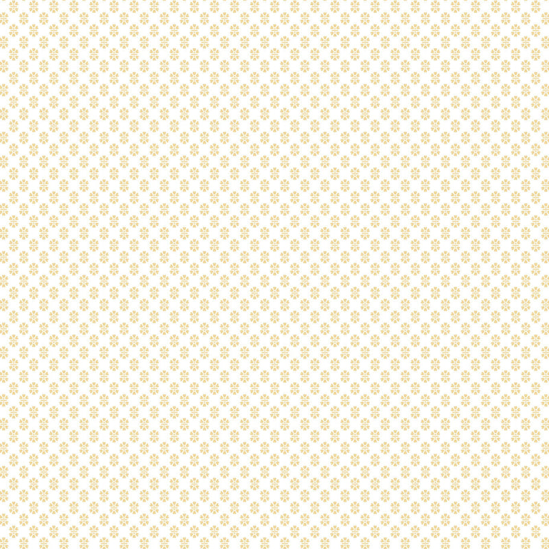 Brioni Floral Stamp Butter Jardin Wallpaper by York Wallcoverings