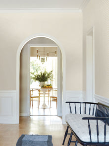 Brioni Floral Stamp Butter Jardin Wallpaper by York Wallcoverings