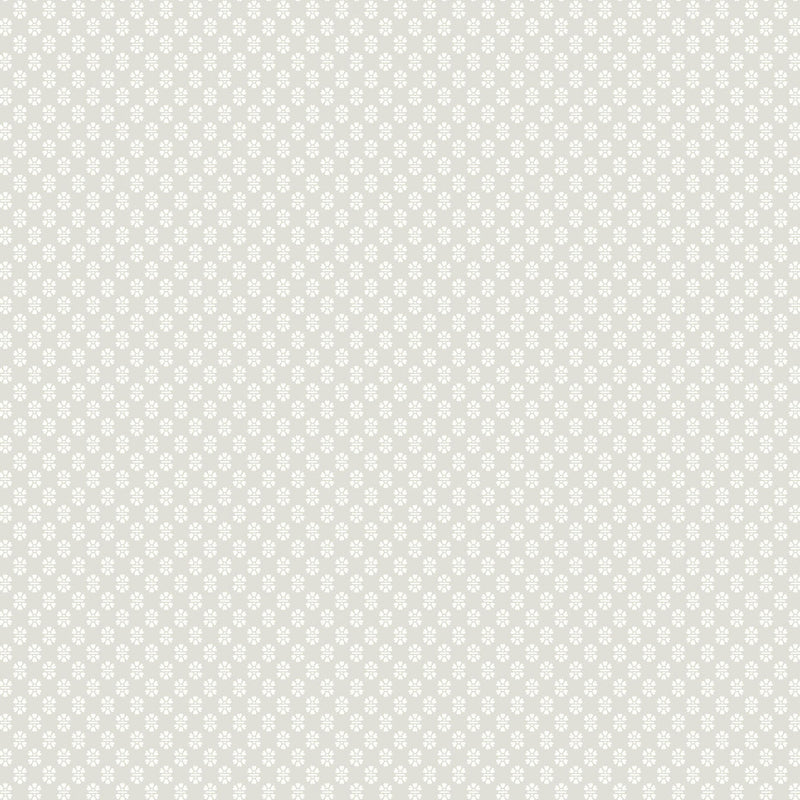 Brioni Floral Stamp Grey Jardin Wallpaper by York Wallcoverings