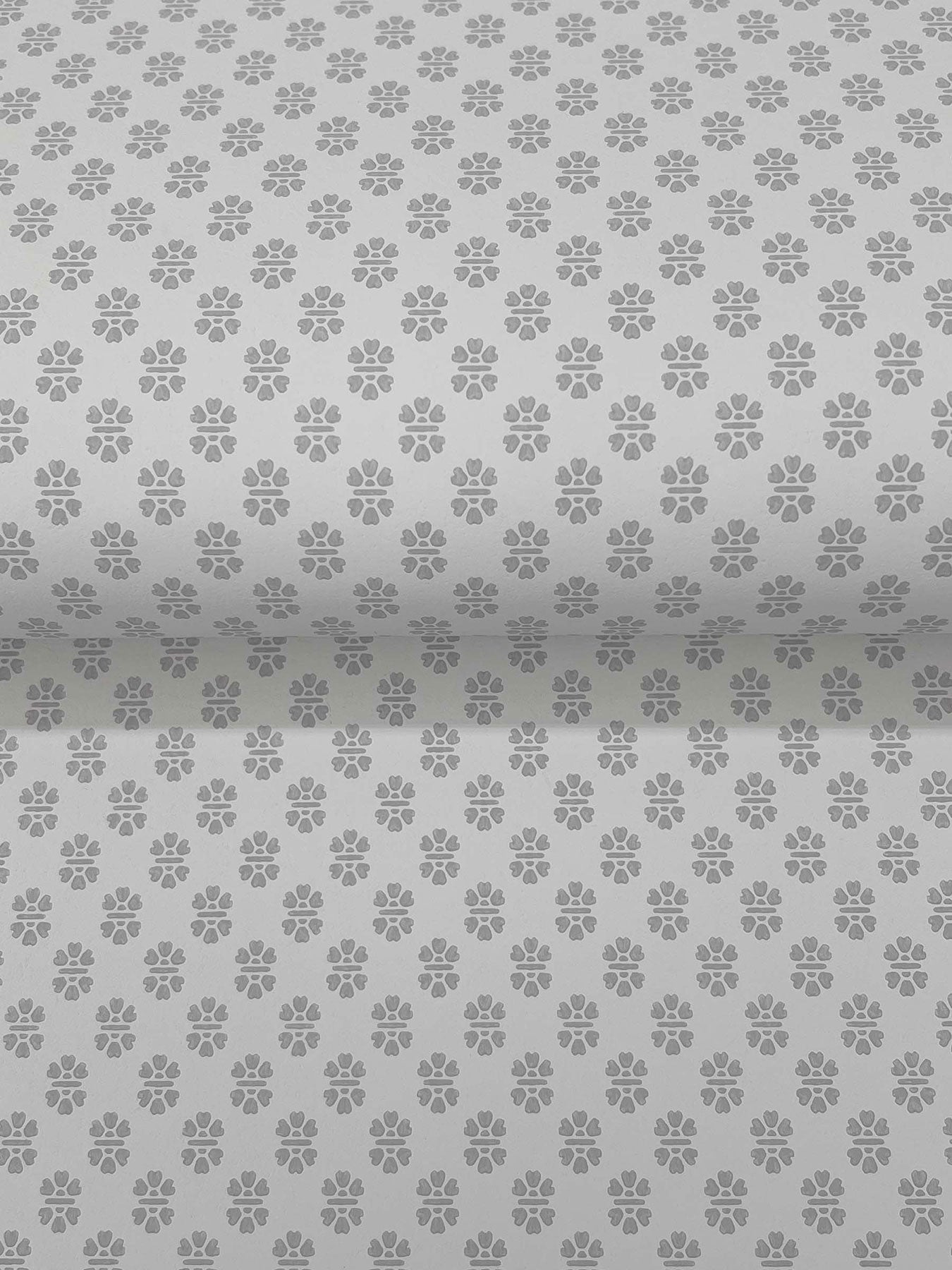 Brioni Floral Stamp Cream Jardin Wallpaper by York Wallcoverings