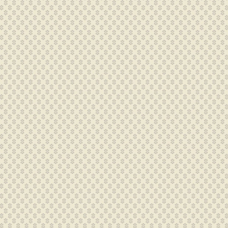 Brioni Floral Stamp Cream Jardin Wallpaper by York Wallcoverings