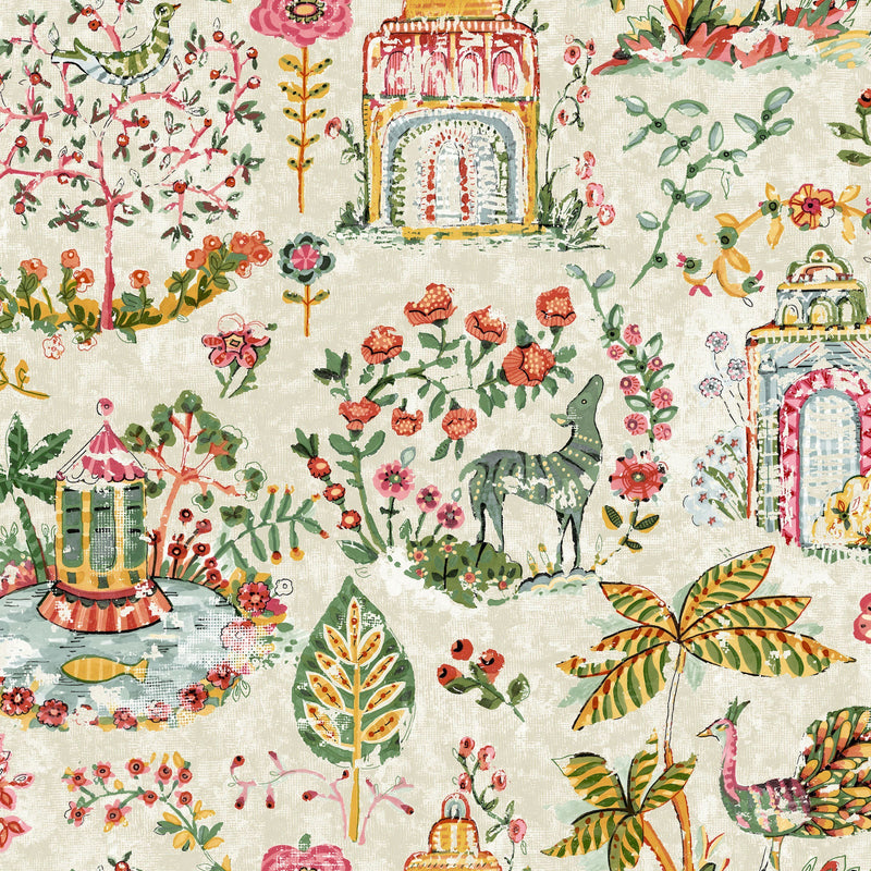 Parc Garden Dreams Multicolor Jardin Wallpaper by York Wallcoverings