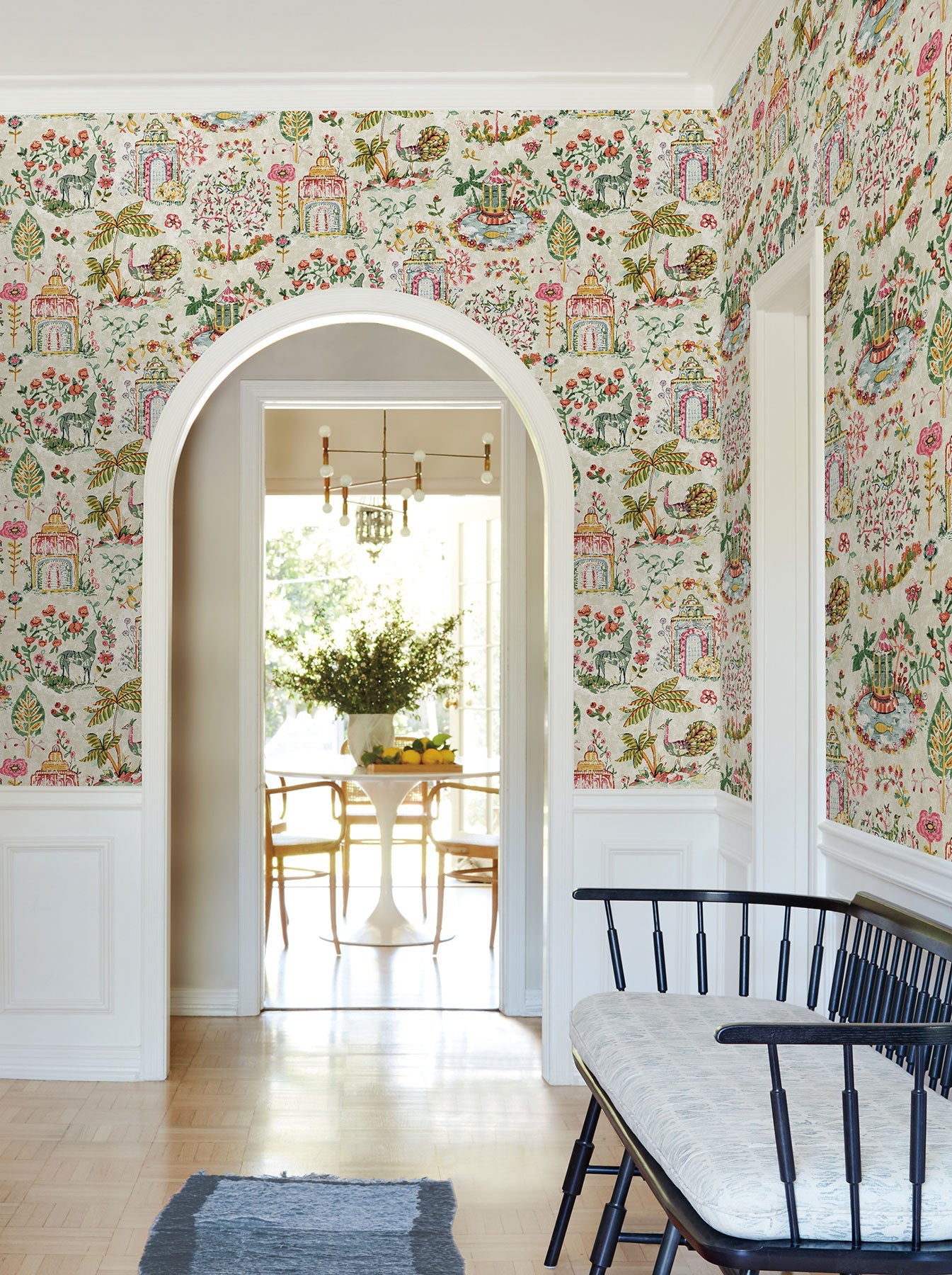 Parc Garden Dreams Multicolor Jardin Wallpaper by York Wallcoverings