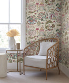 Parc Garden Dreams Merlot Jardin Wallpaper by York Wallcoverings