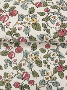 Framboise Berry Vines Merlot Jardin Wallpaper by York Wallcoverings
