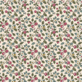 Framboise Berry Vines Merlot Jardin Wallpaper by York Wallcoverings