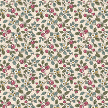 Framboise Berry Vines Merlot Jardin Wallpaper by York Wallcoverings