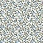 Framboise Berry Vines Blue Jardin Wallpaper by York Wallcoverings