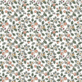 Framboise Berry Vines Blush Jardin Wallpaper by York Wallcoverings