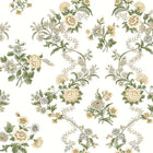 Genevieve Floral Trail Butter Jardin Wallpaper by York Wallcoverings