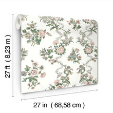 Genevieve Floral Trail Blush Jardin Wallpaper by York Wallcoverings