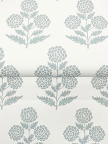 Souci Marigolds Light Blue Jardin Wallpaper by York Wallcoverings