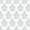 Souci Marigolds Light Blue Jardin Wallpaper by York Wallcoverings