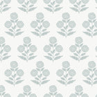 Souci Marigolds Light Blue Jardin Wallpaper by York Wallcoverings