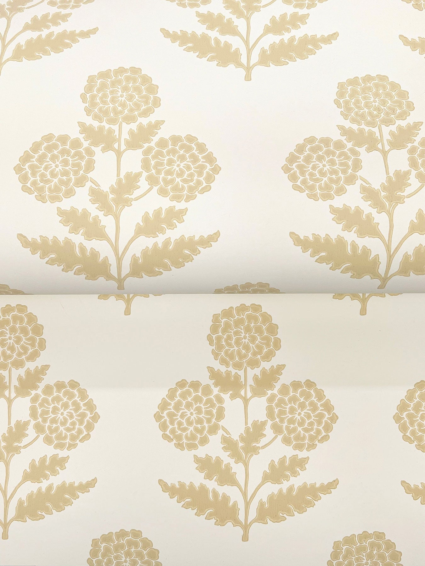 Souci Marigolds Butter Jardin Wallpaper by York Wallcoverings
