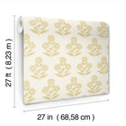 Souci Marigolds Butter Jardin Wallpaper by York Wallcoverings